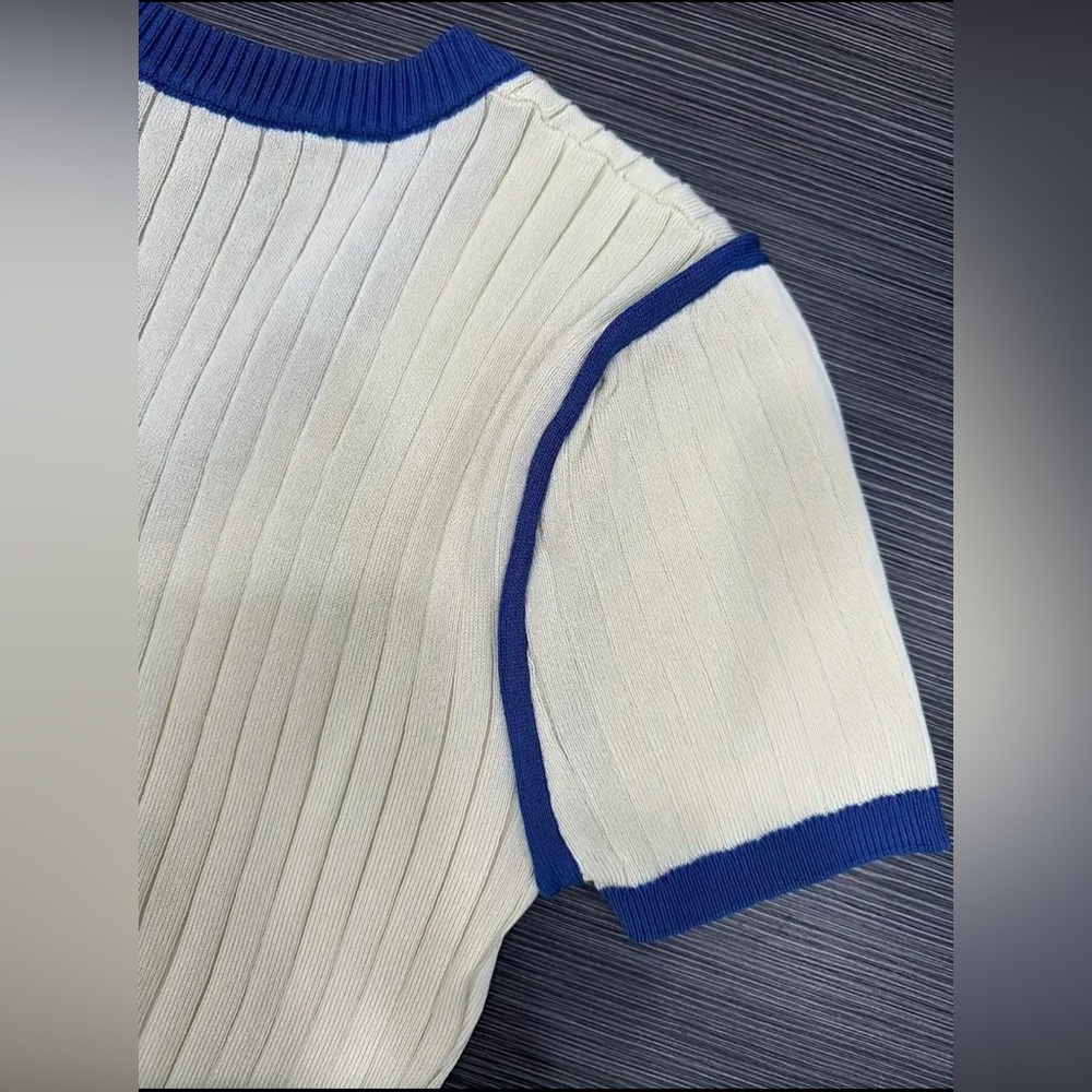 Rayon-Blend Ribbed Color-Block Dress - Picture 3 of 8